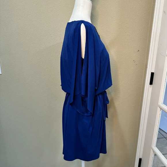 TRINA TURK Beaded Cold Shoulder Tunic Dress - 8 - Picture 5 of 6